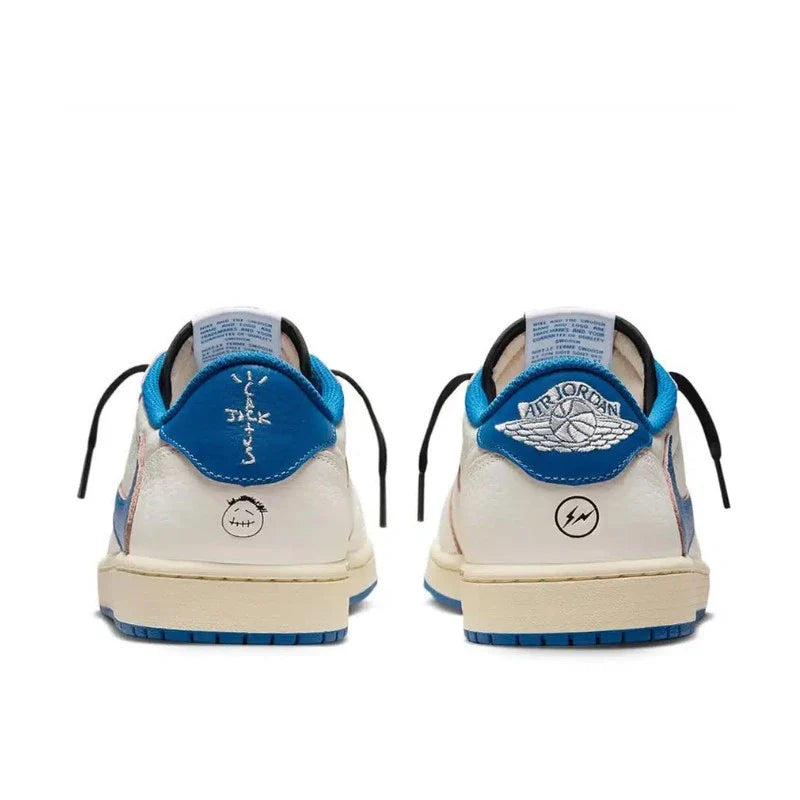 Nike Air Jordan 1 Retro Low OG SP Fragment x Travis Scott Sail Military Blue
