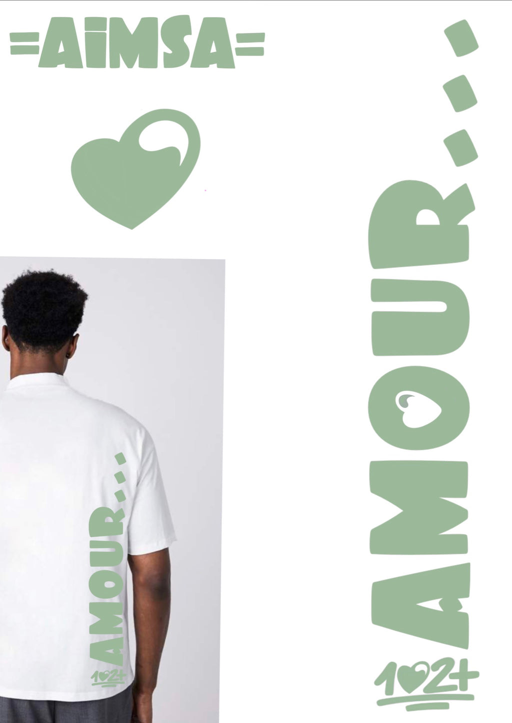 t-shirt - amour vert