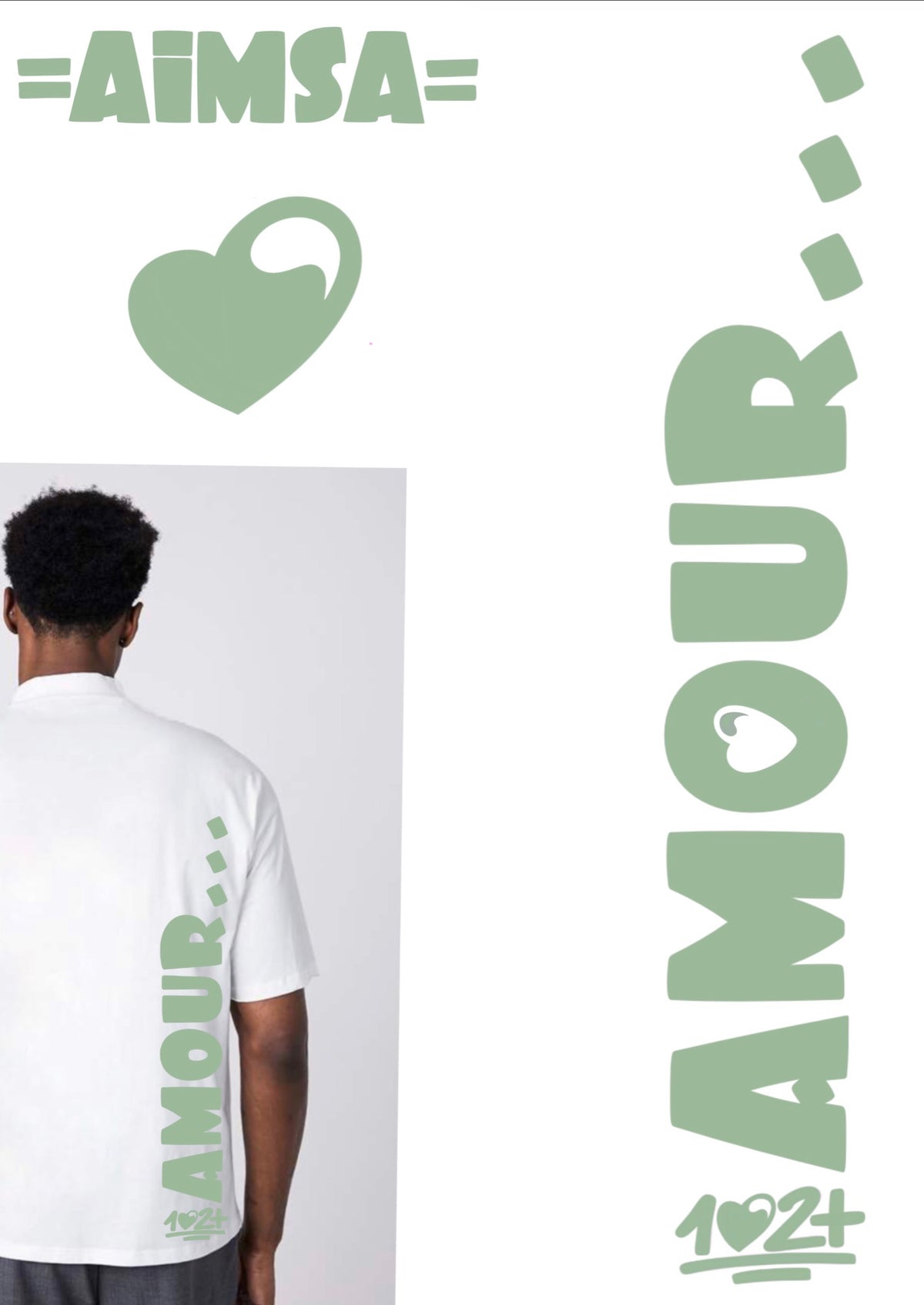 t-shirt - amour vert