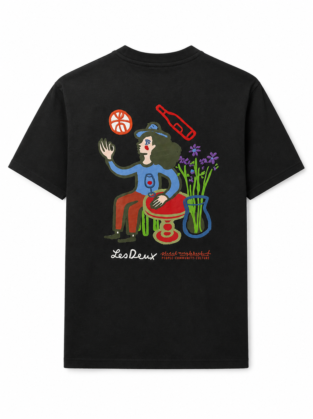 LES DEUX T SHIRT NOIR RURAL