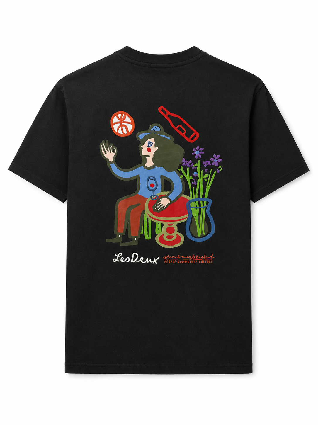 LES DEUX T SHIRT NOIR RURAL