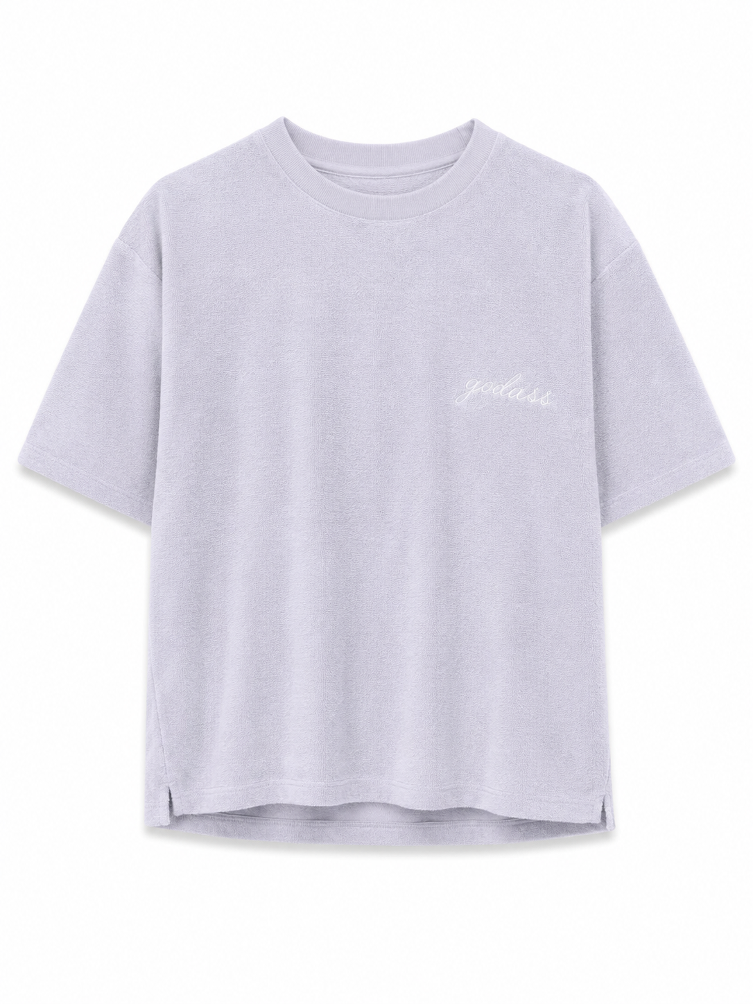 T shirt violine broderie Godass gaby d amour