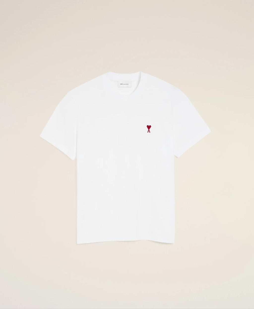 TSHIRT AMI DE COEUR ROUGE BLANC EN COTON