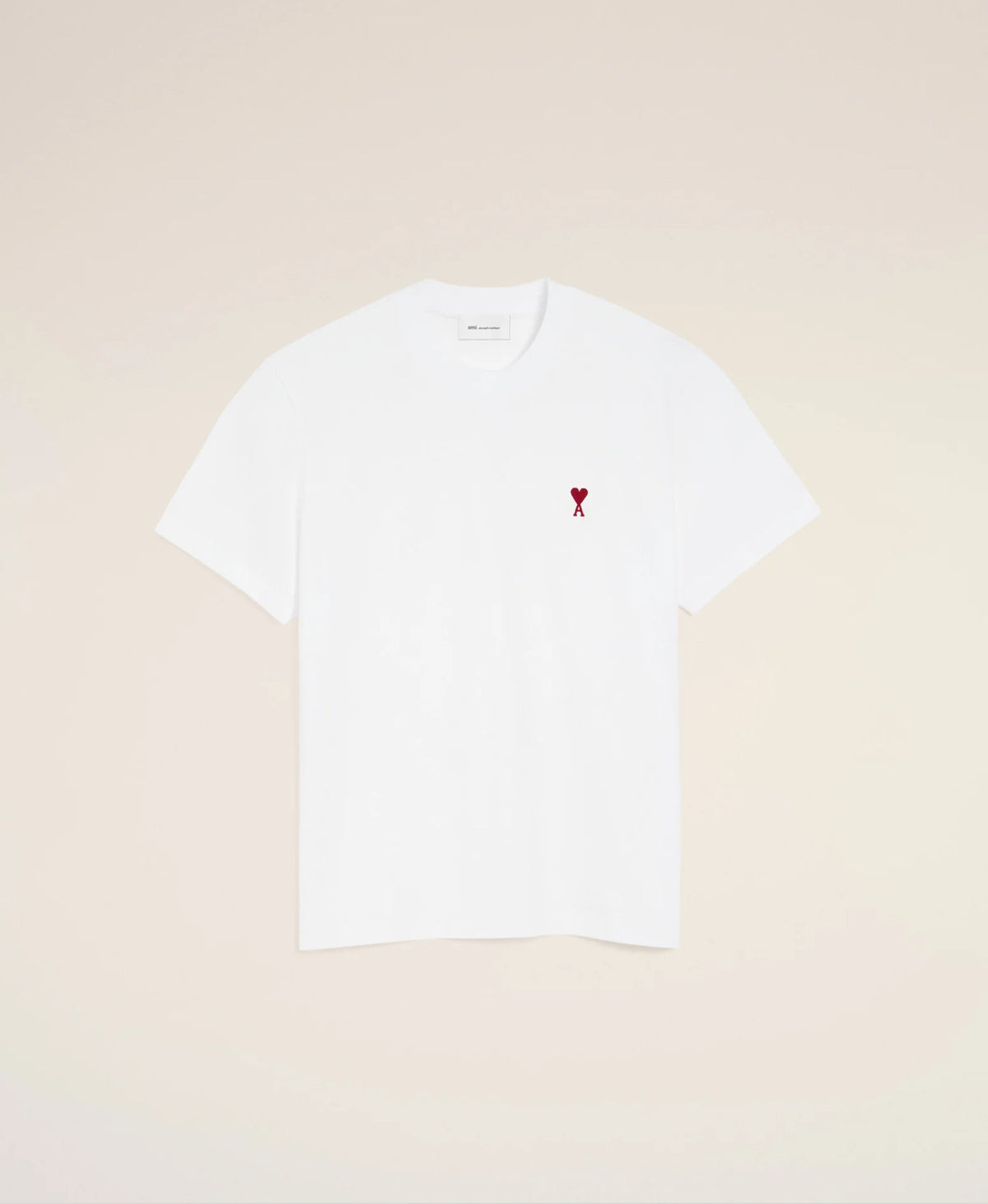 TSHIRT AMI DE COEUR ROUGE BLANC EN COTON