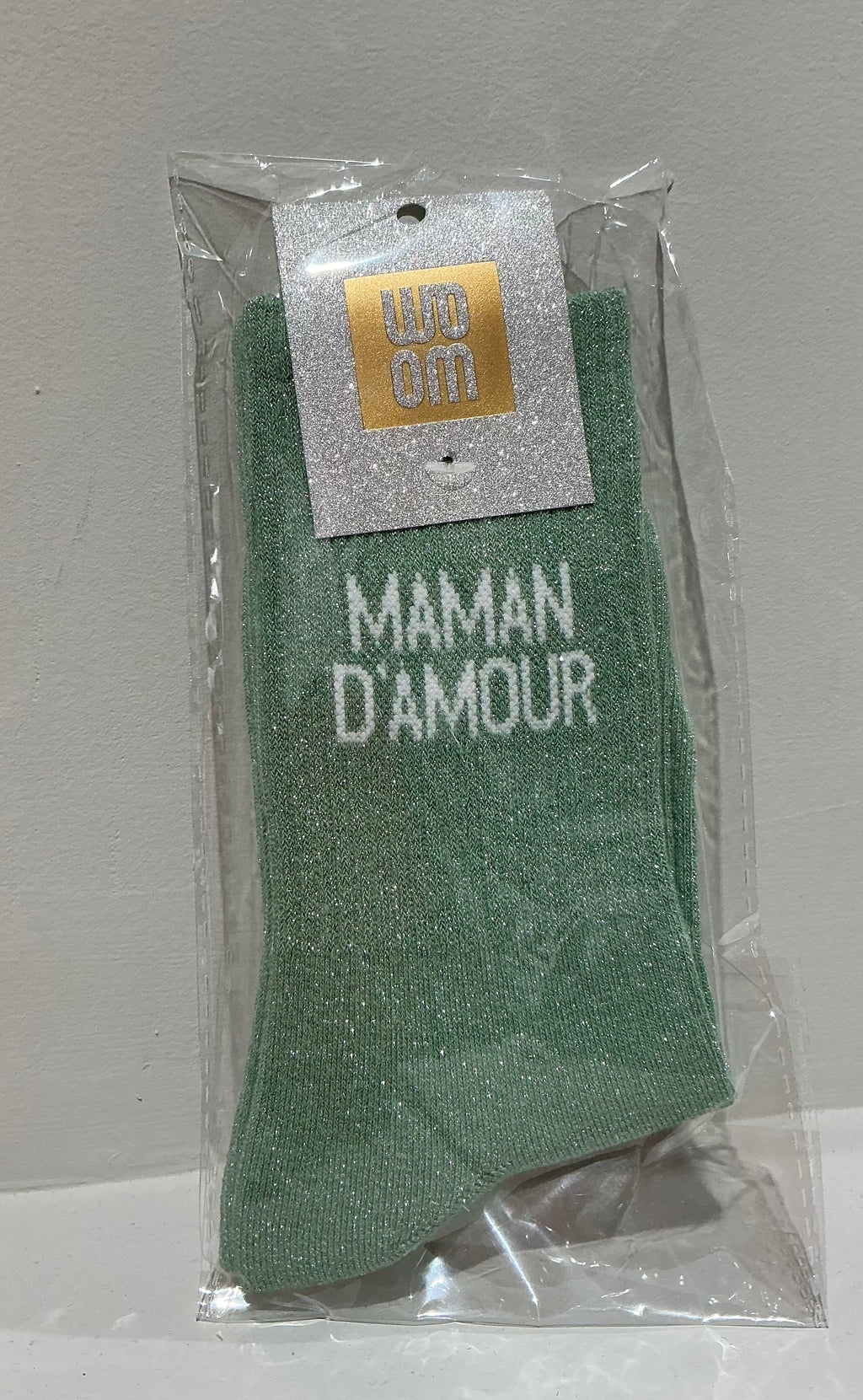 Chaussettes à paillettes maman d’amour