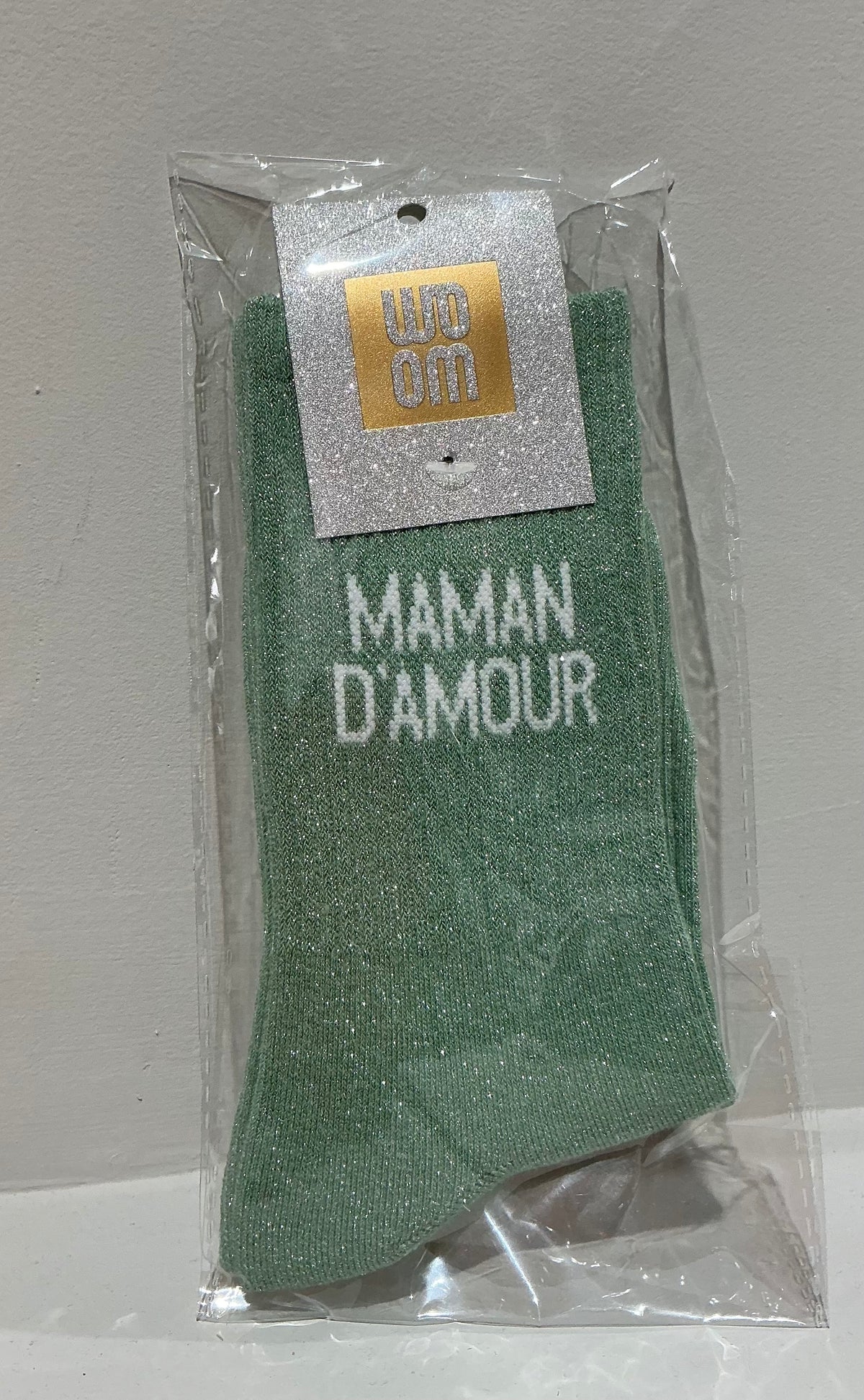 Chaussettes à paillettes maman d’amour