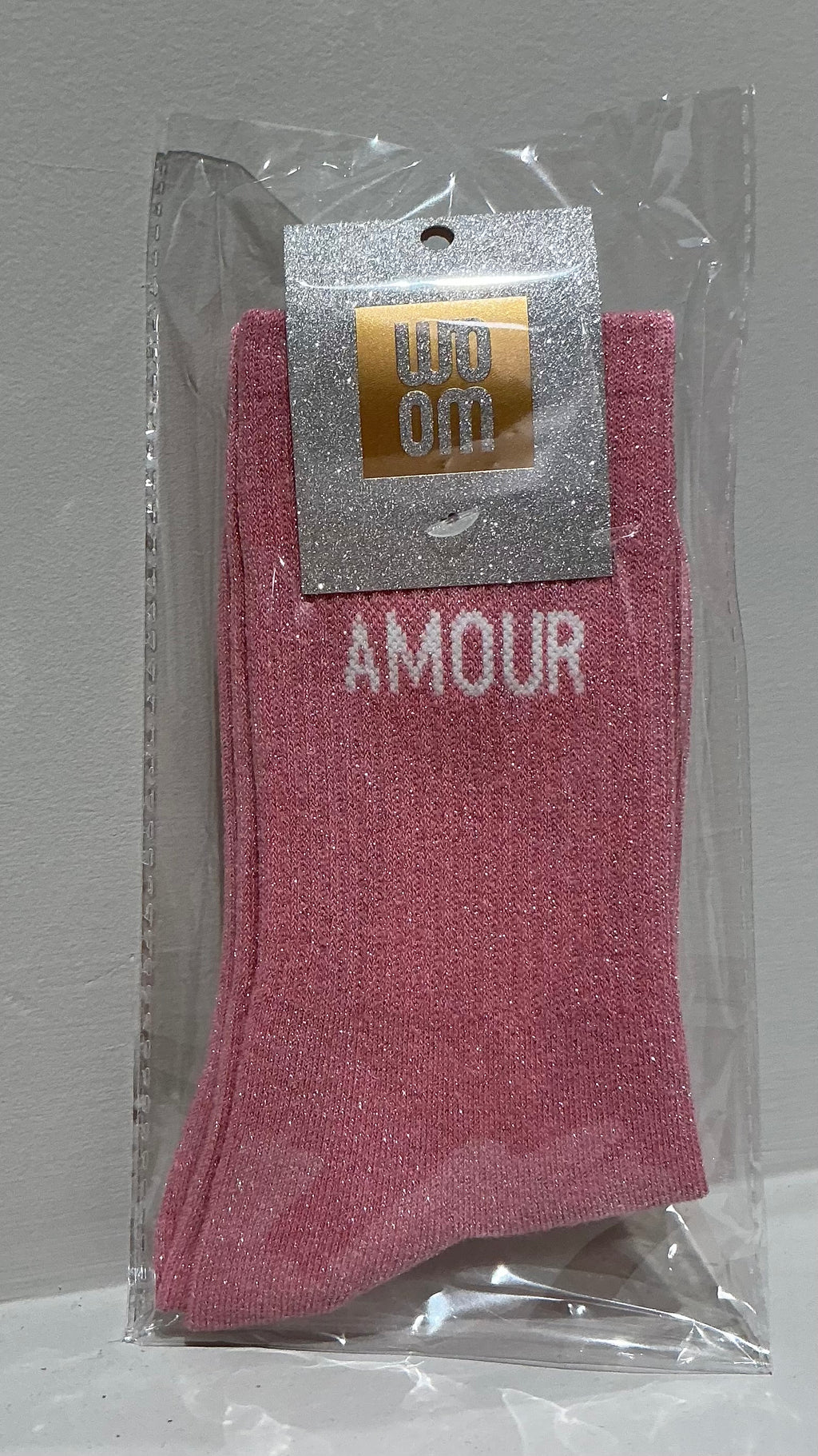 Chaussettes à paillettes amour