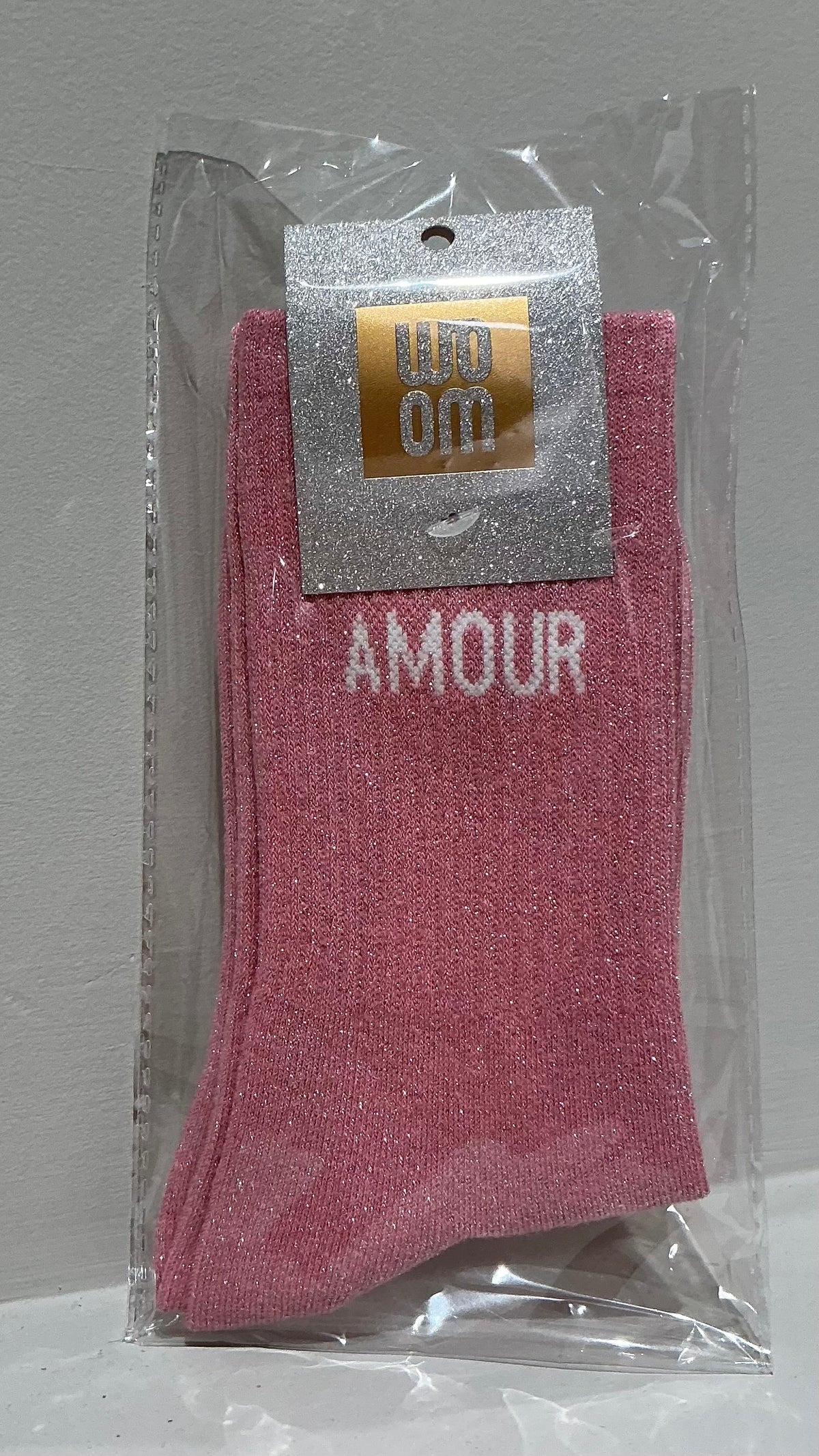 Chaussettes à paillettes amour