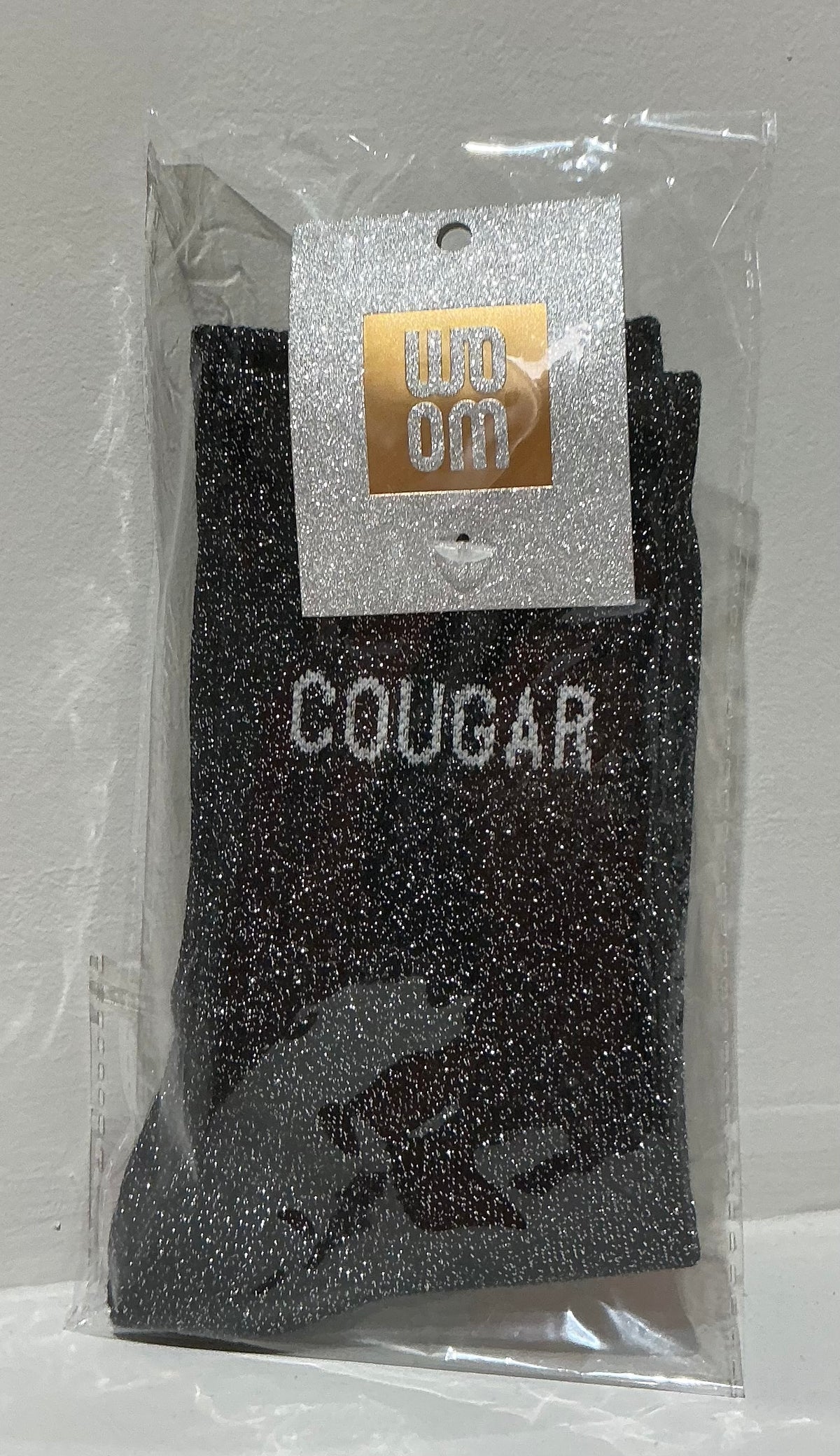 Chaussettes à paillettes cougar
