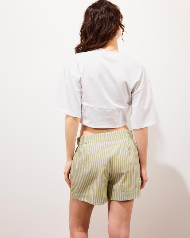 CAPRIO • Short à rayures en coton
