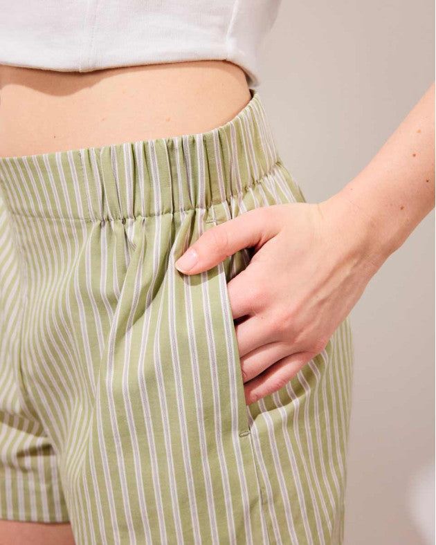 CAPRIO • Short à rayures en coton