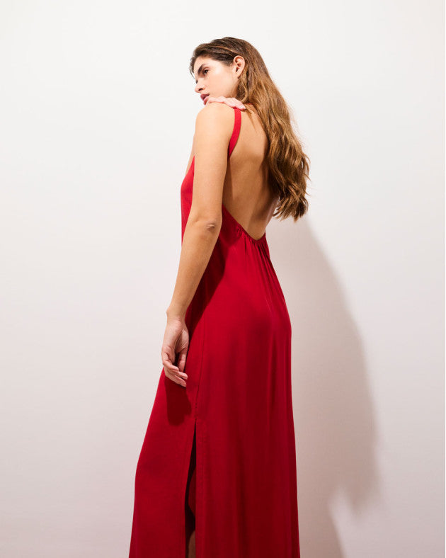 JOGA • Robe longue dos nu sans manches
