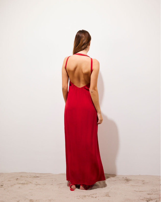 JOGA • Robe longue dos nu sans manches