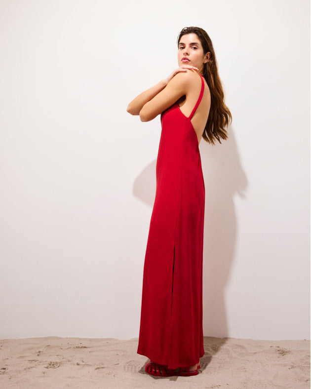 JOGA • Robe longue dos nu sans manches
