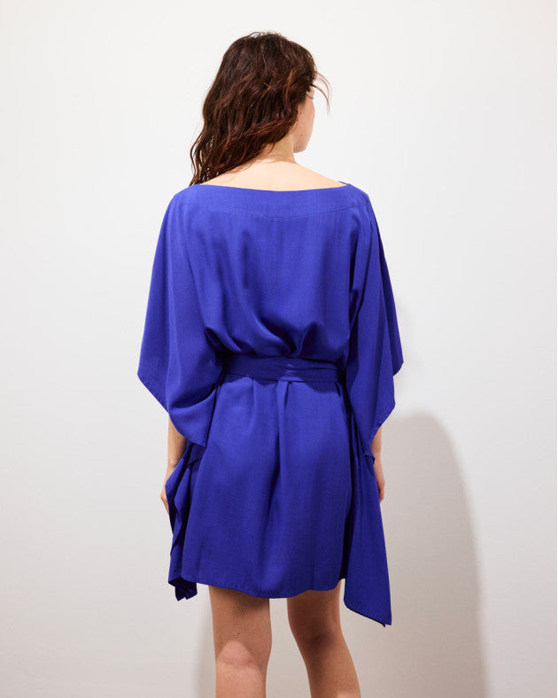 Kimono robe courte violette