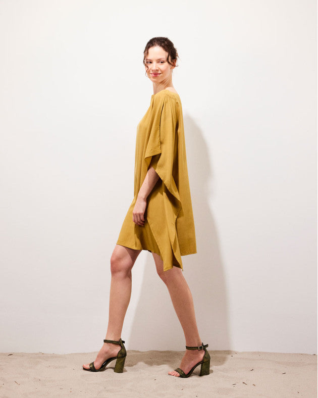Kimono robe coure camel