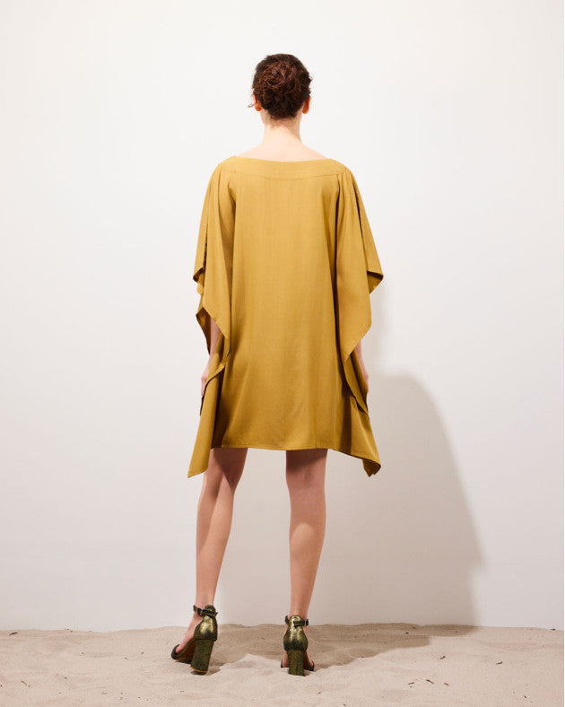 Kimono robe coure camel