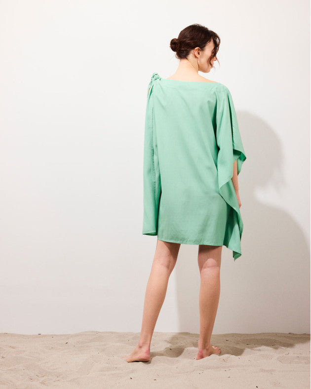 Kimono robe courte menthe