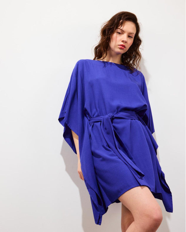 Kimono robe courte violette