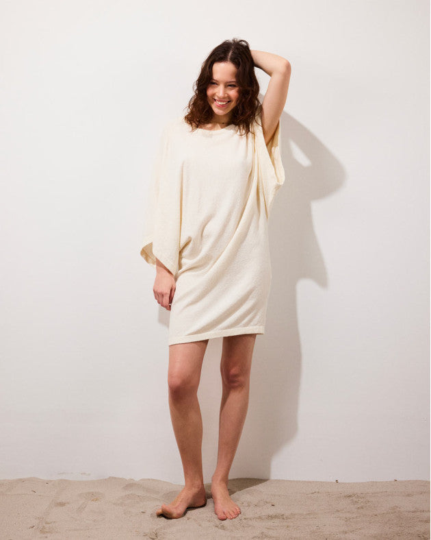 MARTIN • Robe courte en maille effet éponge